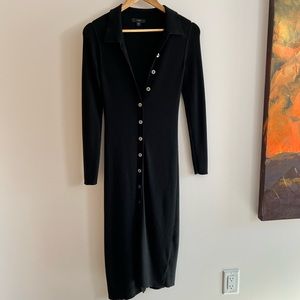 J. Crew button down ribbed midi dress XS